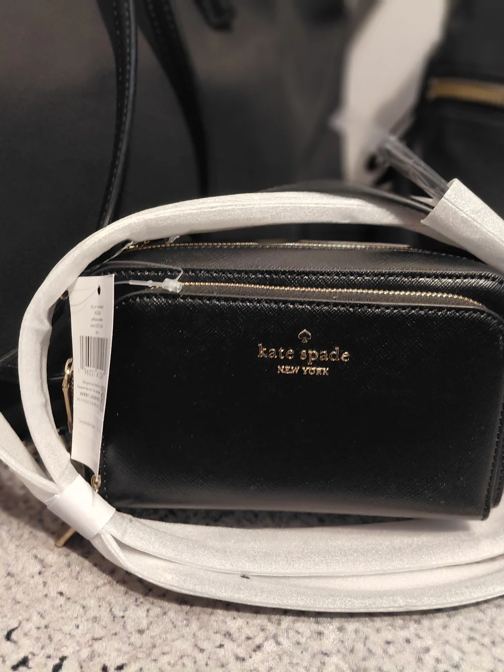 kate spade Black Nylon Tote, Backpack & Crossbody Set